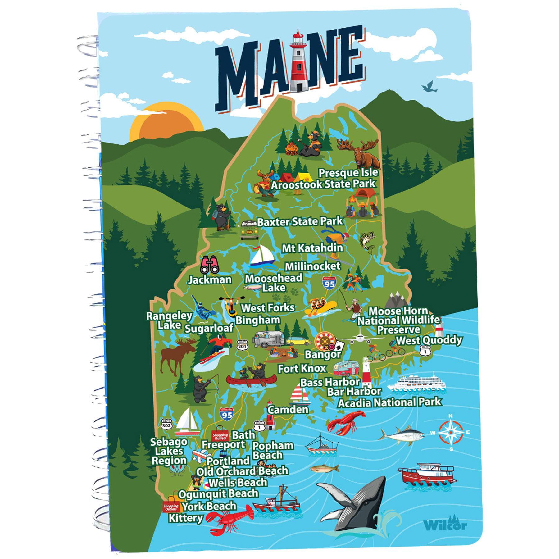 MAINE MAP NOTEBOOK