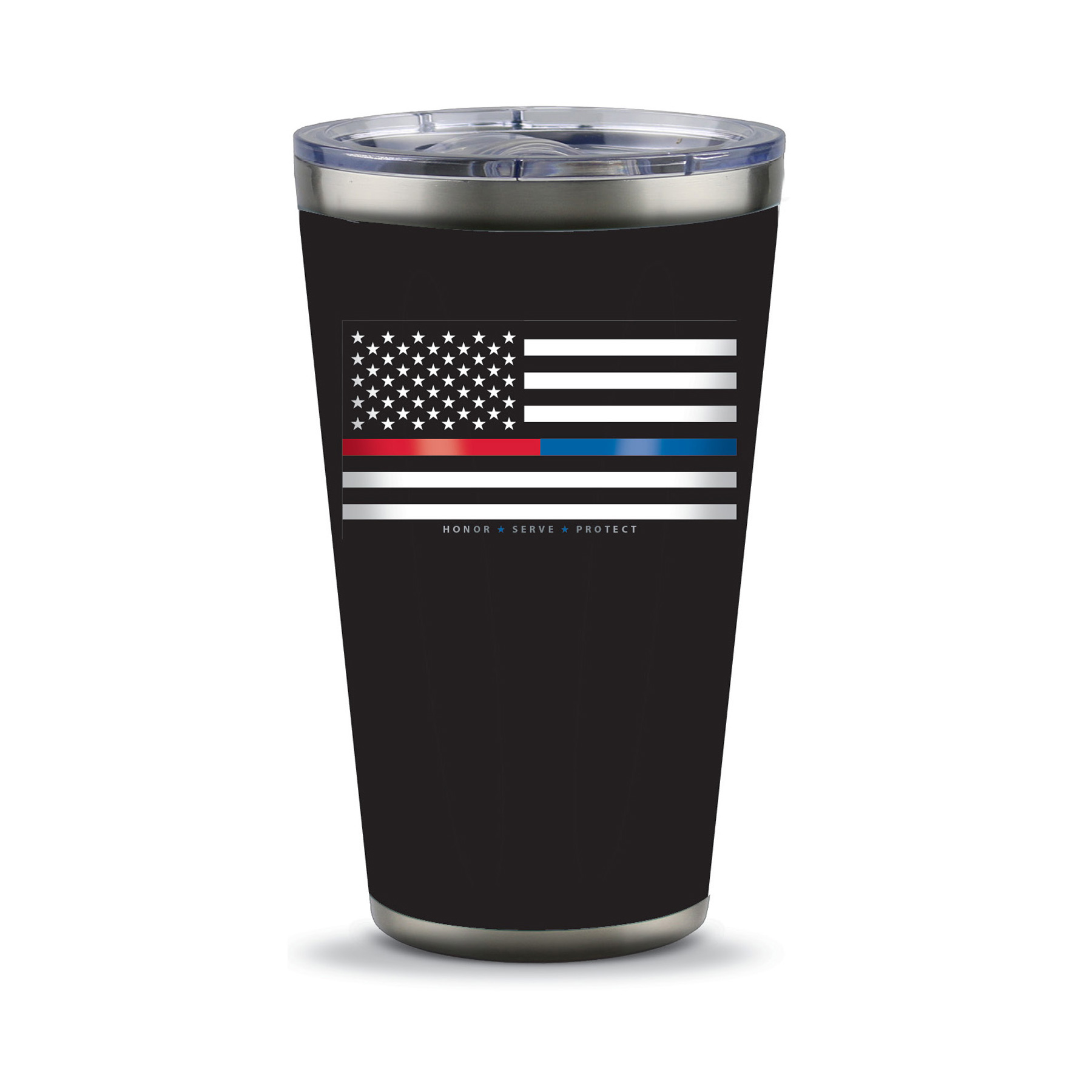 FIRST RESPONDER FLAG SS CUP 16OZ