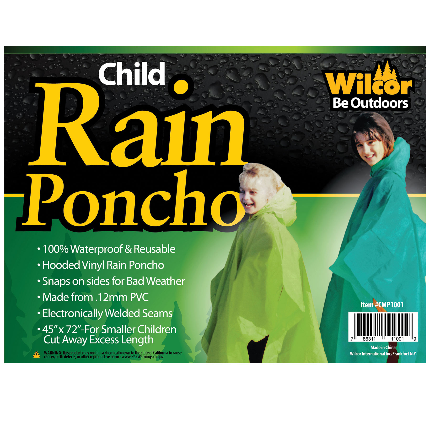 CHILD RAIN PONCHO