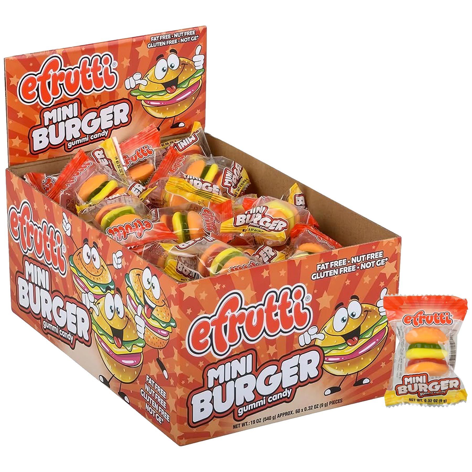 GUMMI MINI BURGER 60/DS