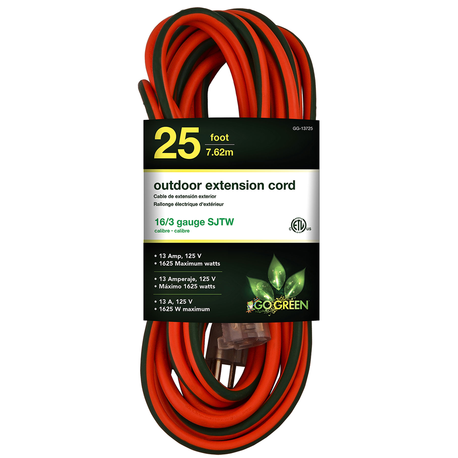 EXTENSION CORD OURDOOR 16/3 25'