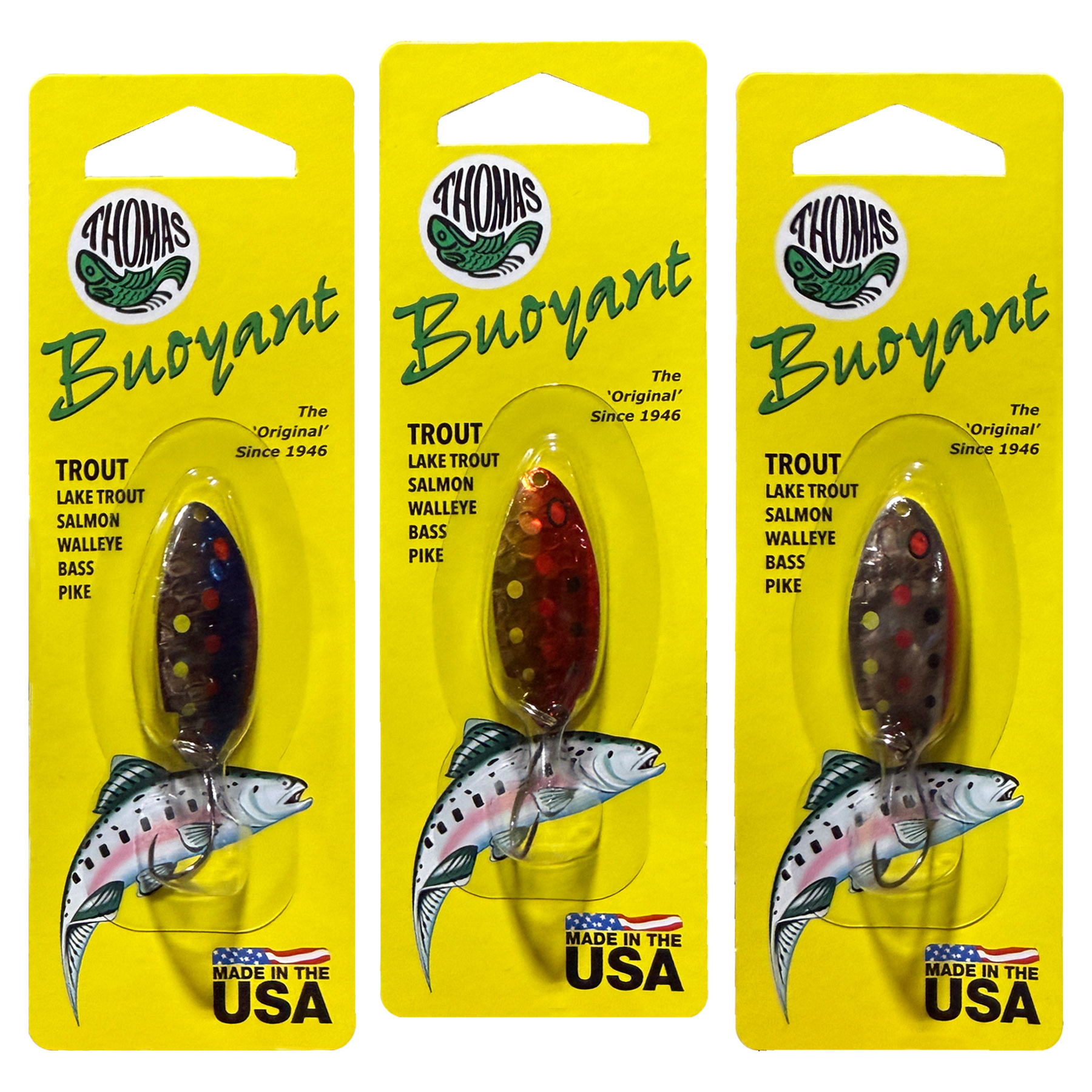 THOMAS BUOYANT LURES BARBLESS ASSORTED