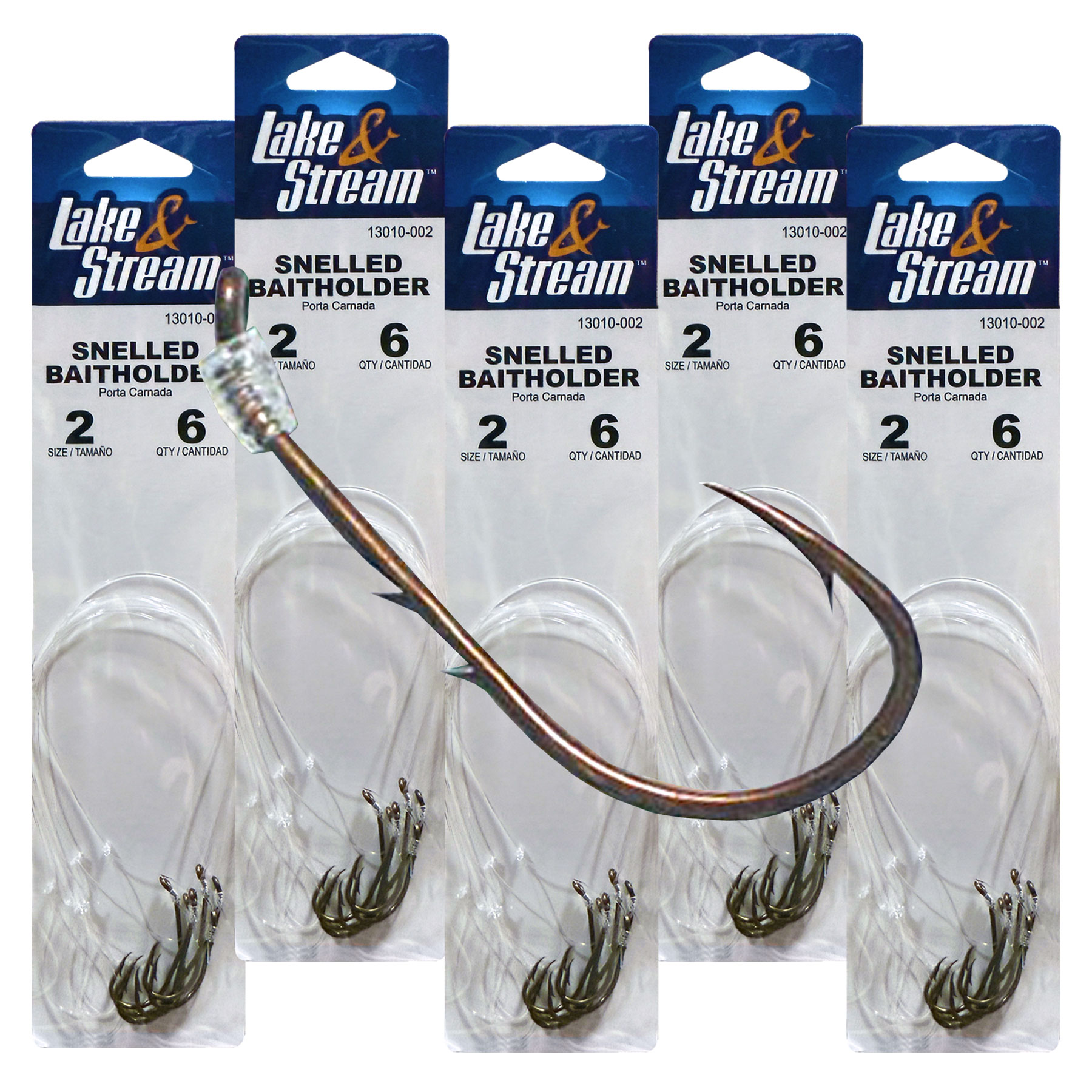 HOOKS #2 SNELL 6PC