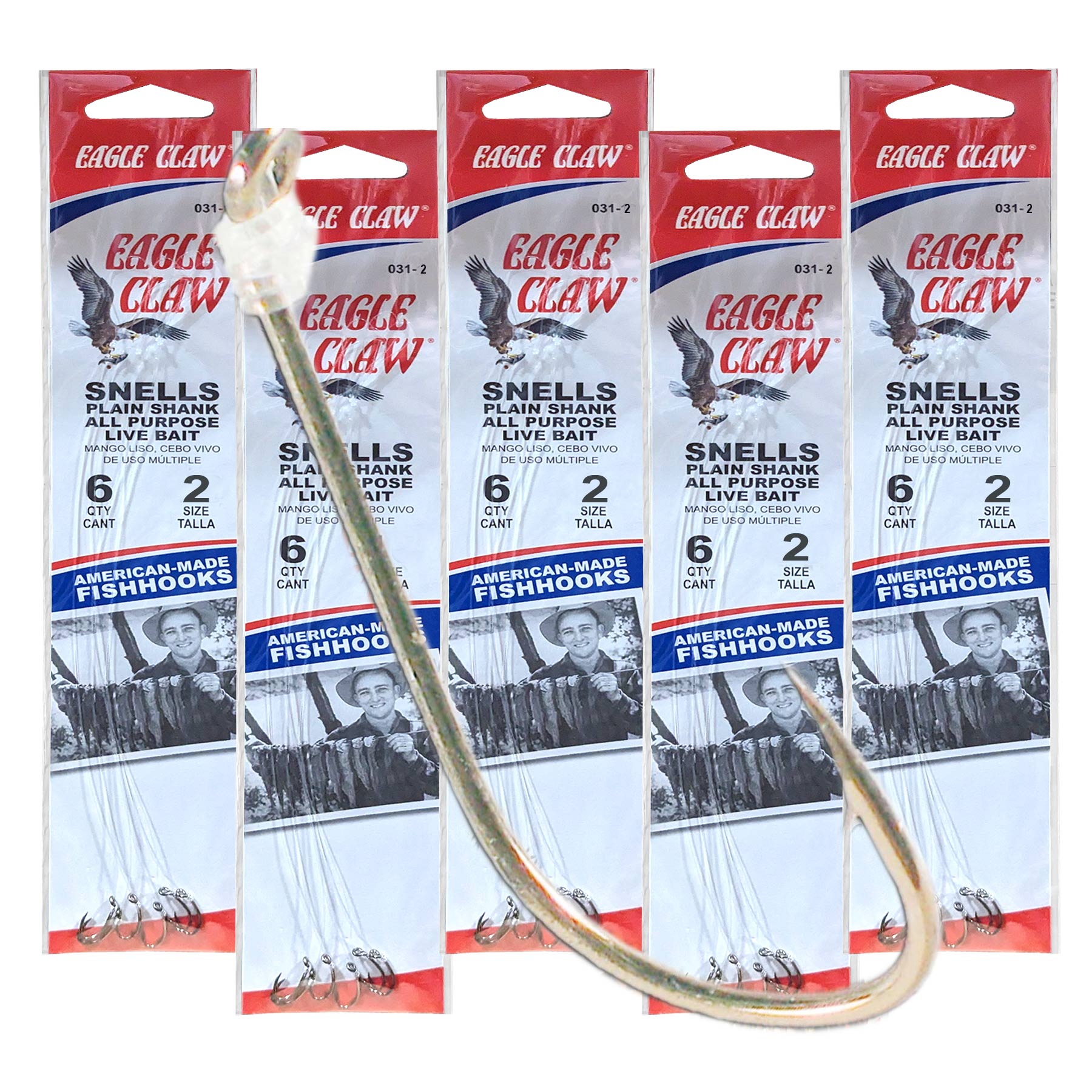 HOOK EAGLE #2 STY31 SNELLED