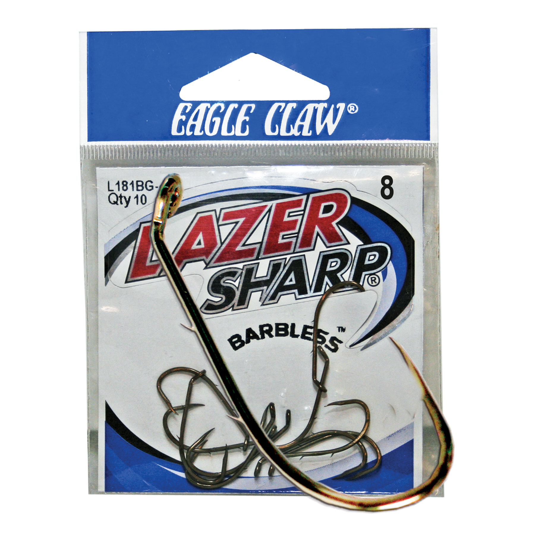 Eagle Claw Lake & Stream Snelled Hook Size 8 6pk - Kinsey's Outdoors