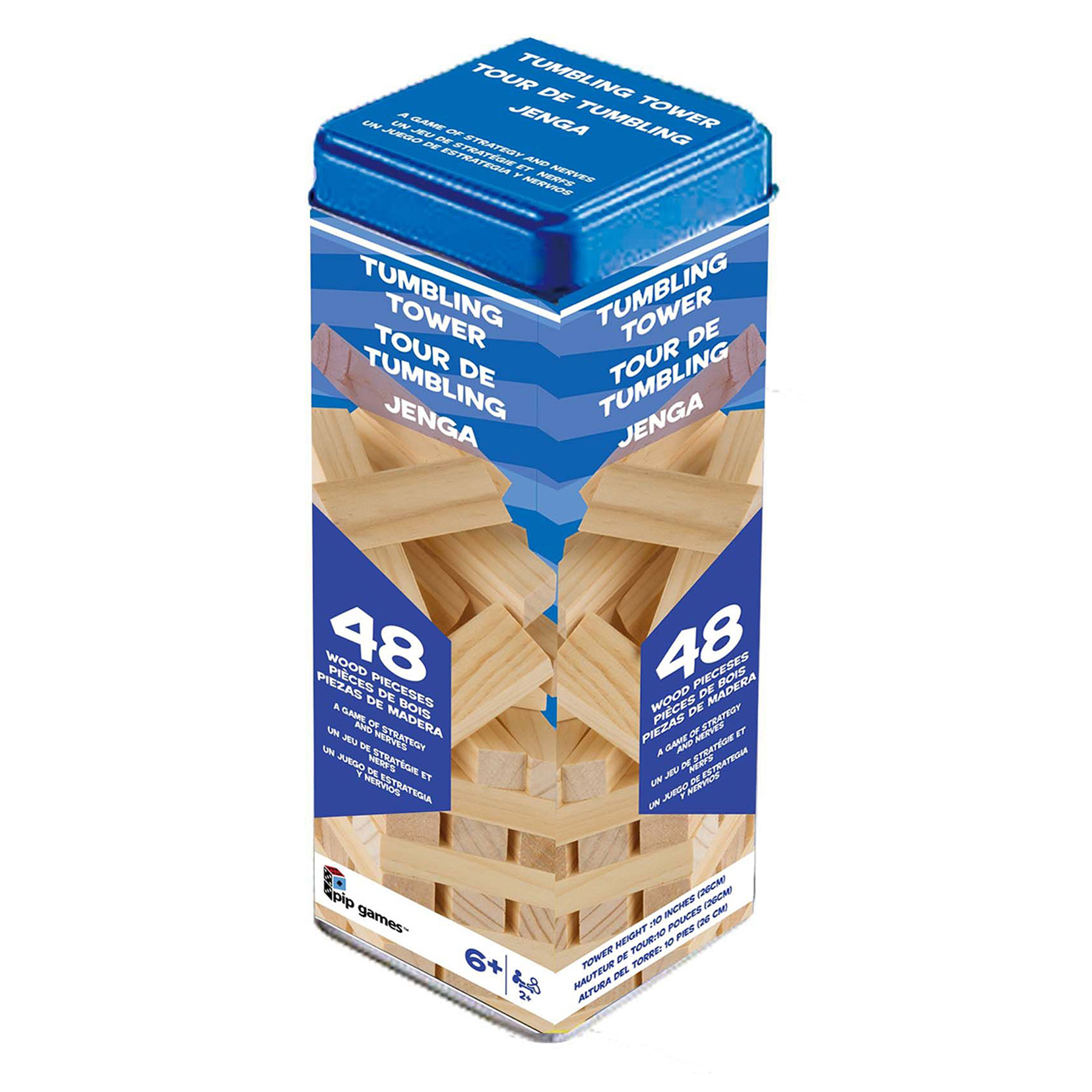 TUMBLING TOWER IN A TIN