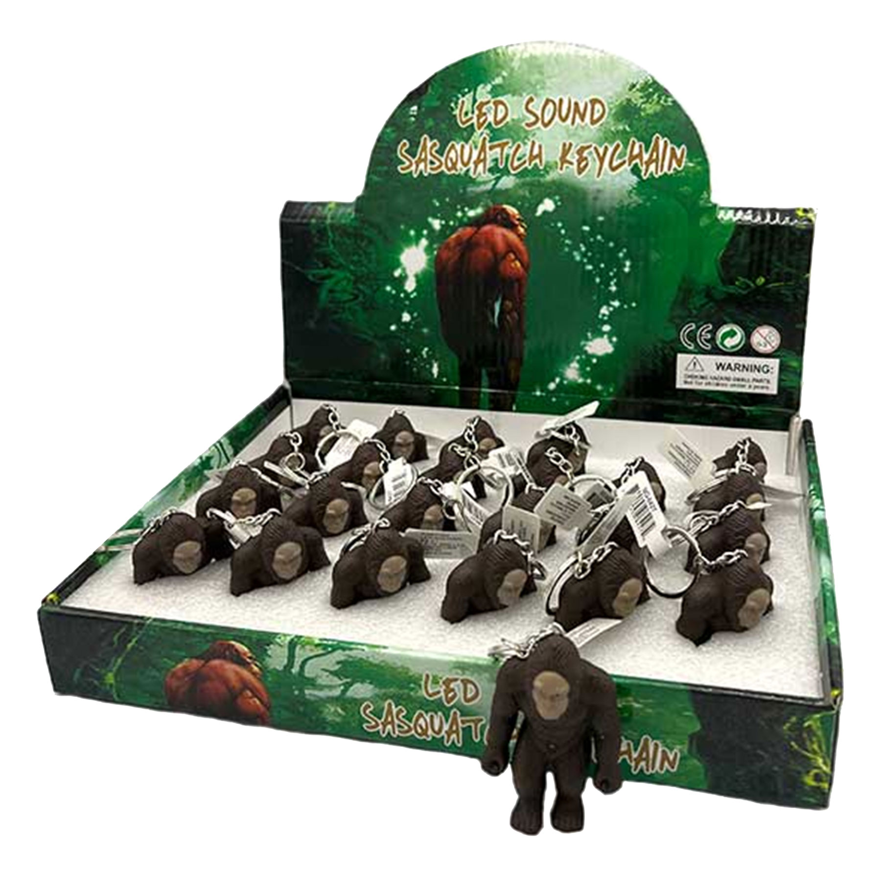 BIGFOOT KEYCHAIN LED W/SOUND 24/DS