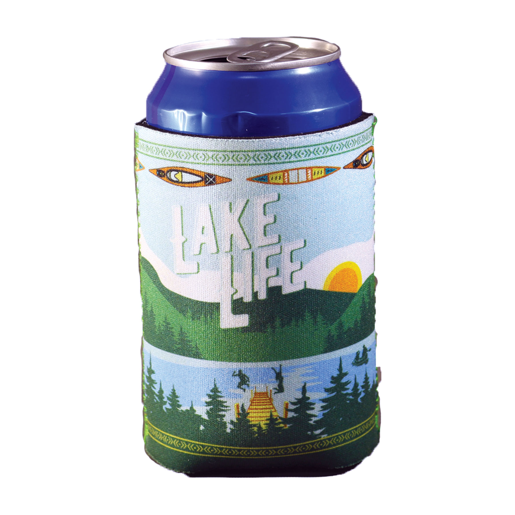 LAKE LIFE DAY SCENE CAN COOLER