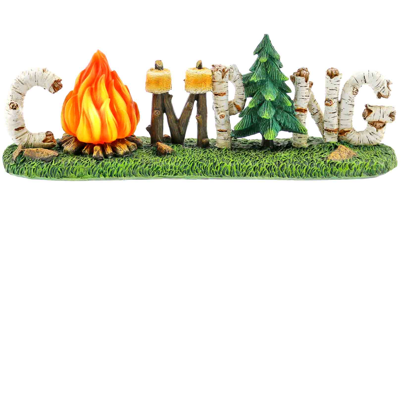 CAMPING BIRCH WORD SIGN LITE UP