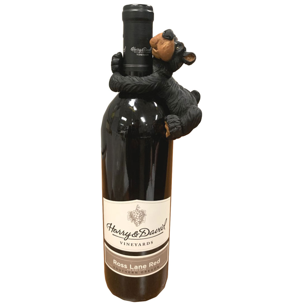 WILLIE BEAR WINE BOTTLE HANGERS ASST