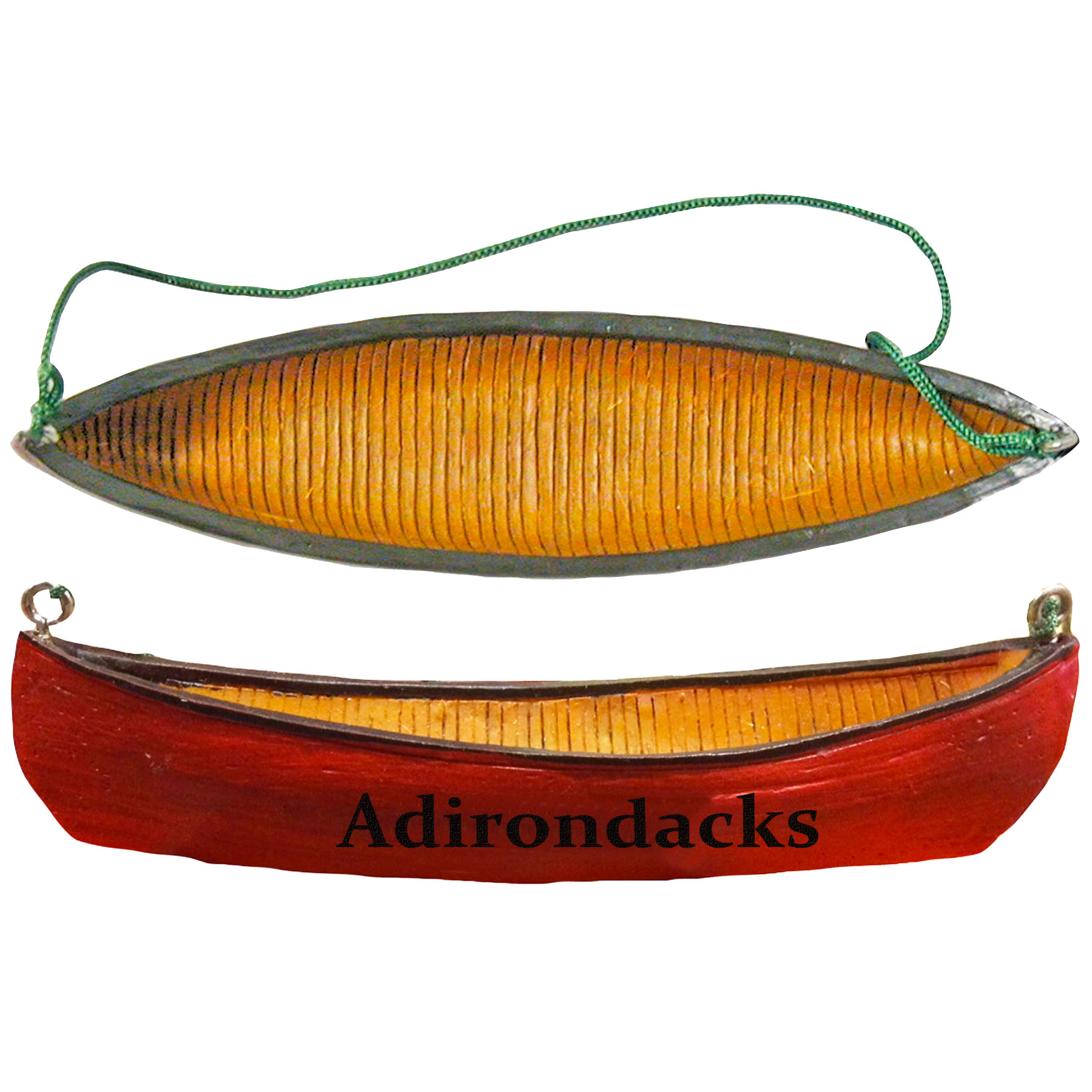 CANOE ORNAMENT ADIRONDACKS 12/BX