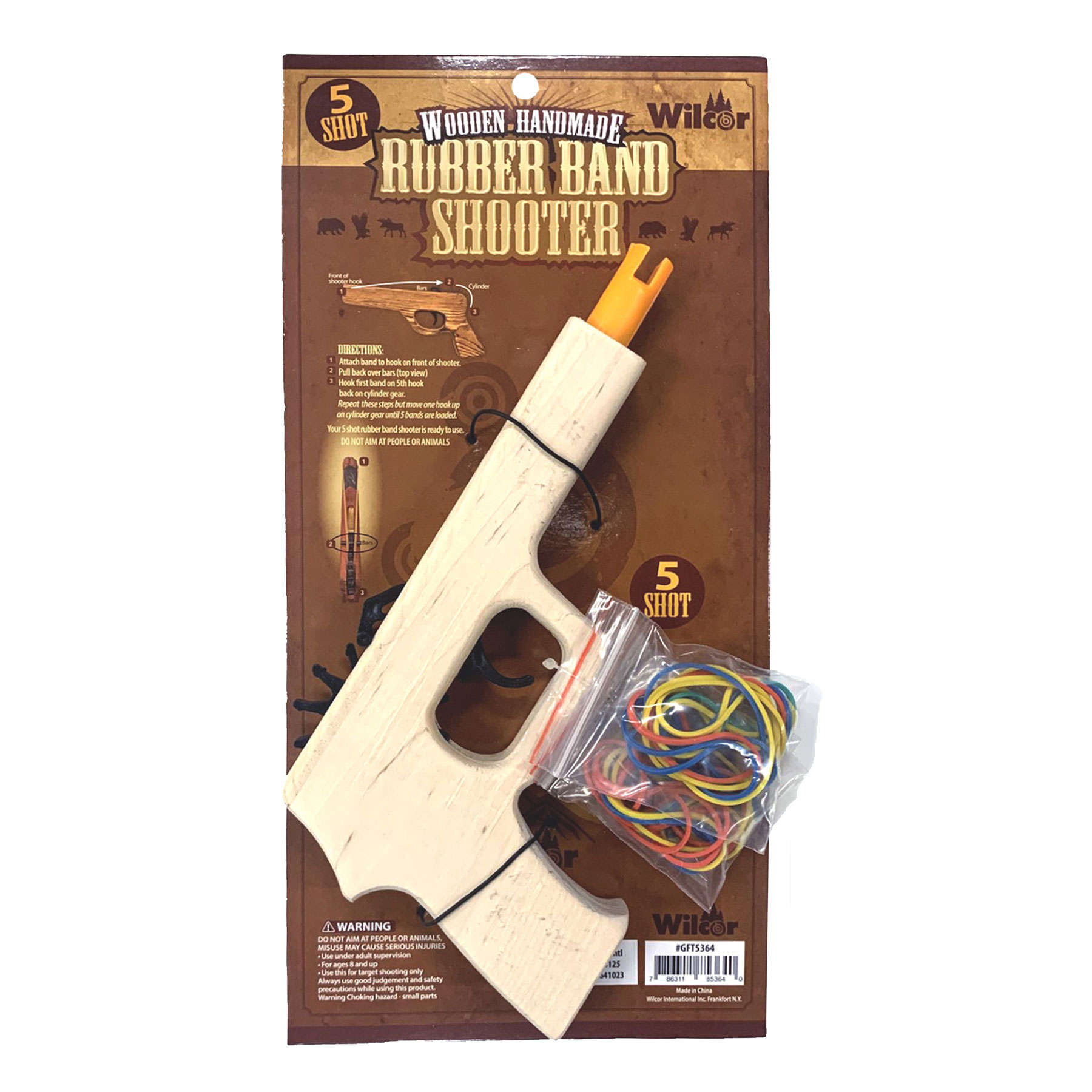 {L} WOODEN RUBBER BAND SHOOTER