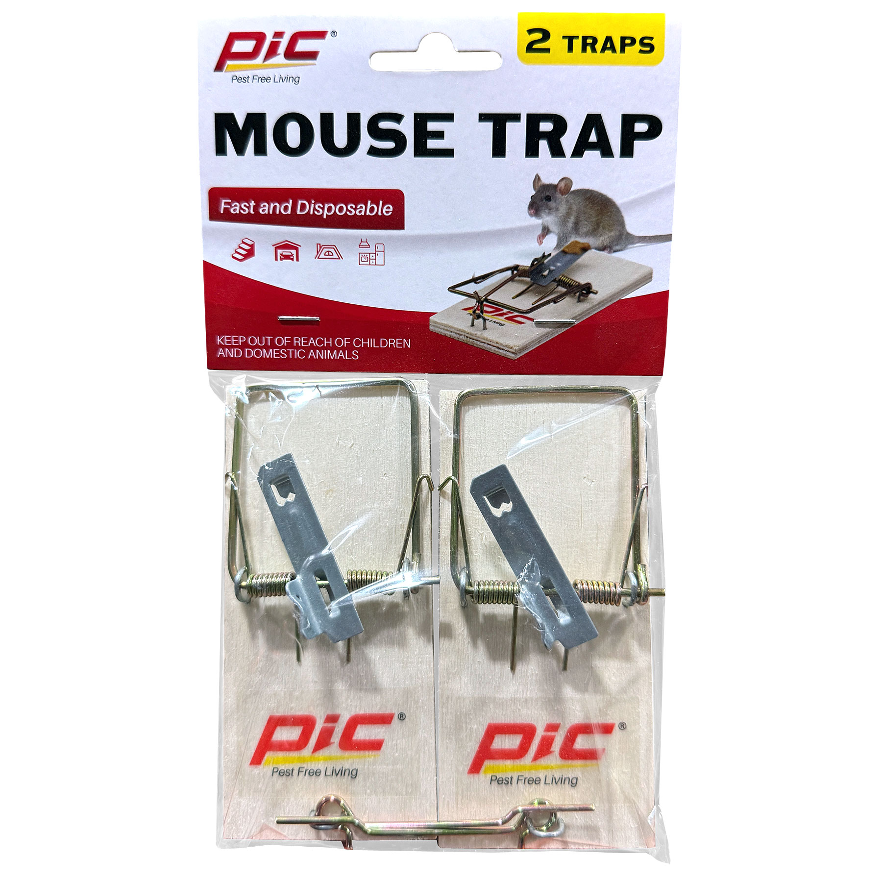 MOUSE TRAPS TWIN PACK WOOD