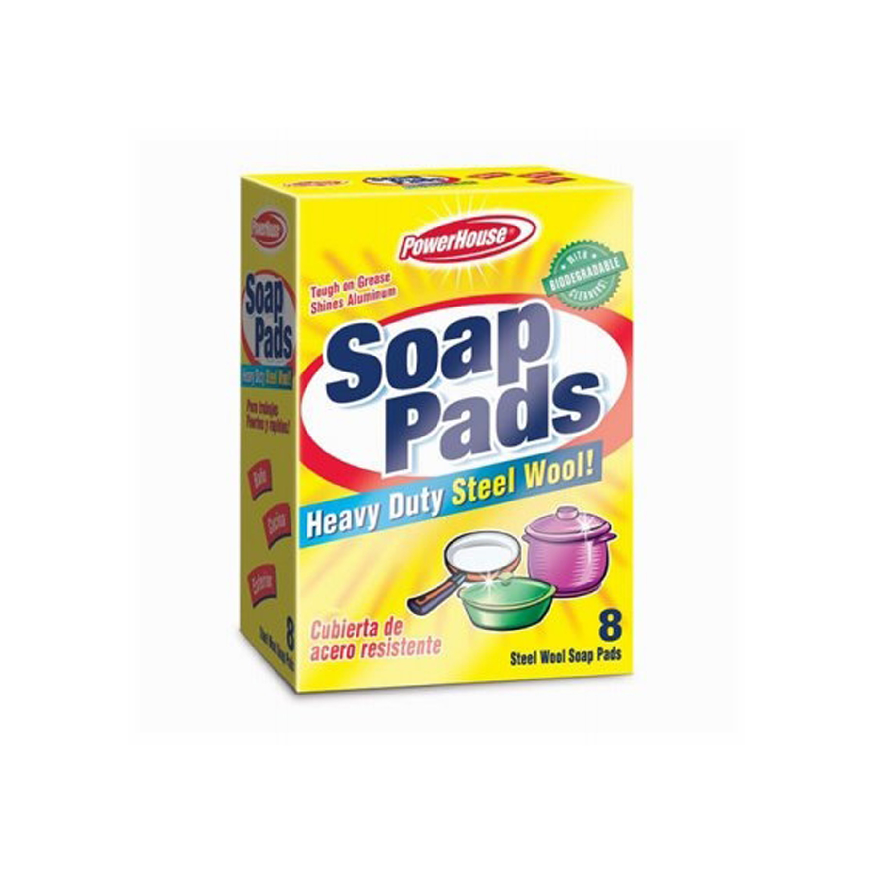 SOAP PADS STEEL WOOL 8CT