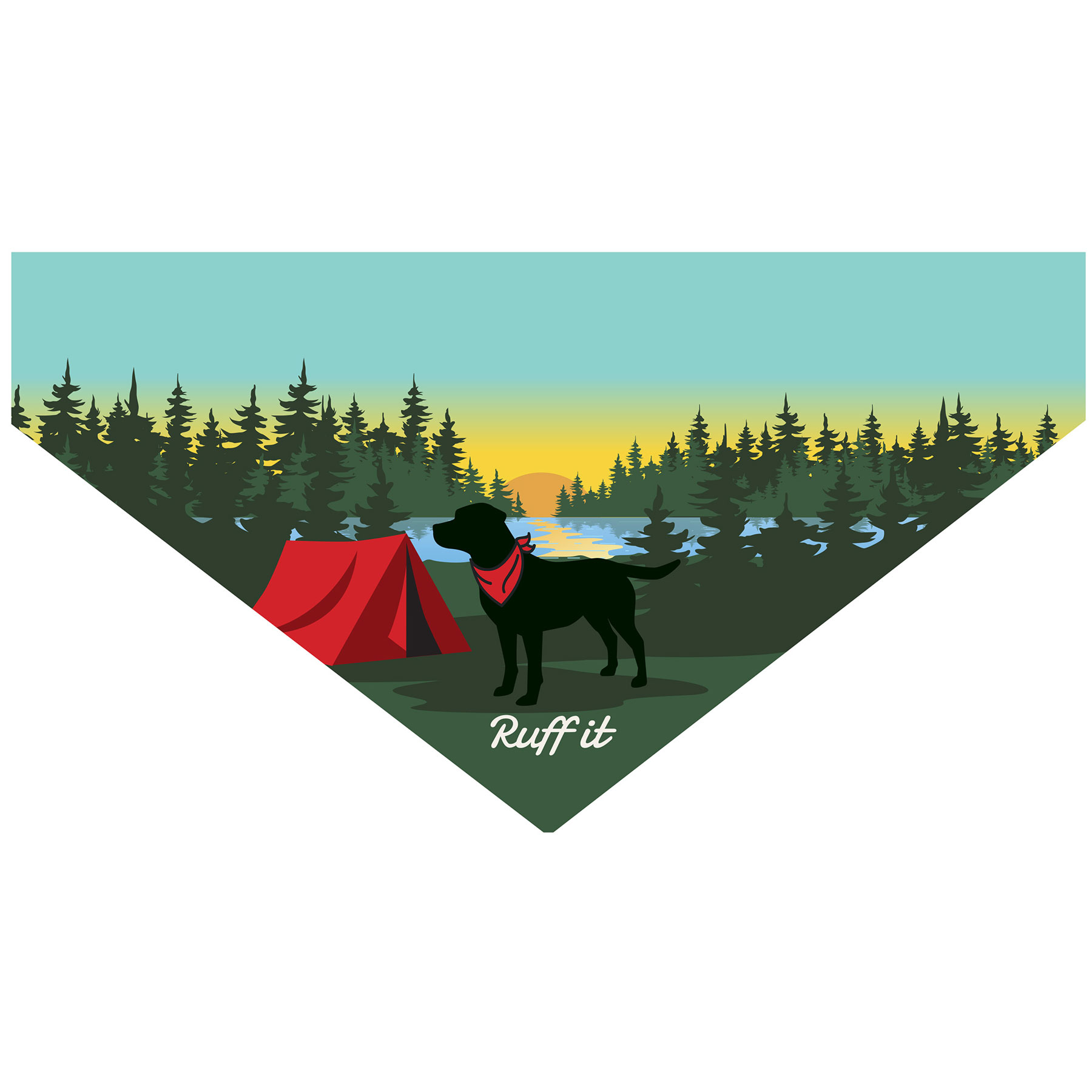 OUTDOOR DOG RUFF IT DOG COLLAR BANDANA