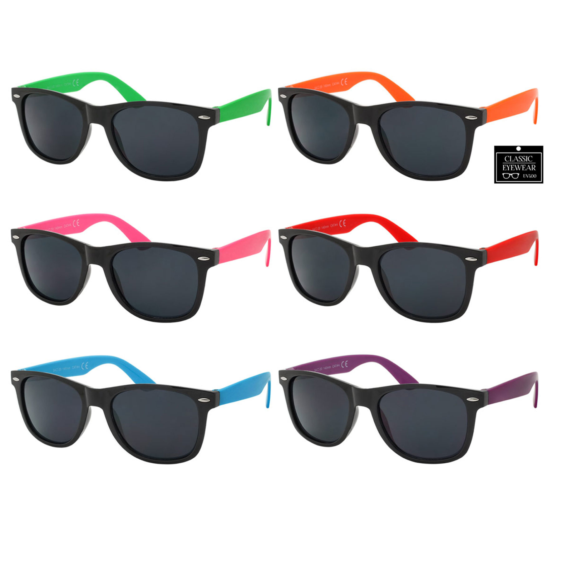 SUNGLASS MULTI NEON ASST 12/BX