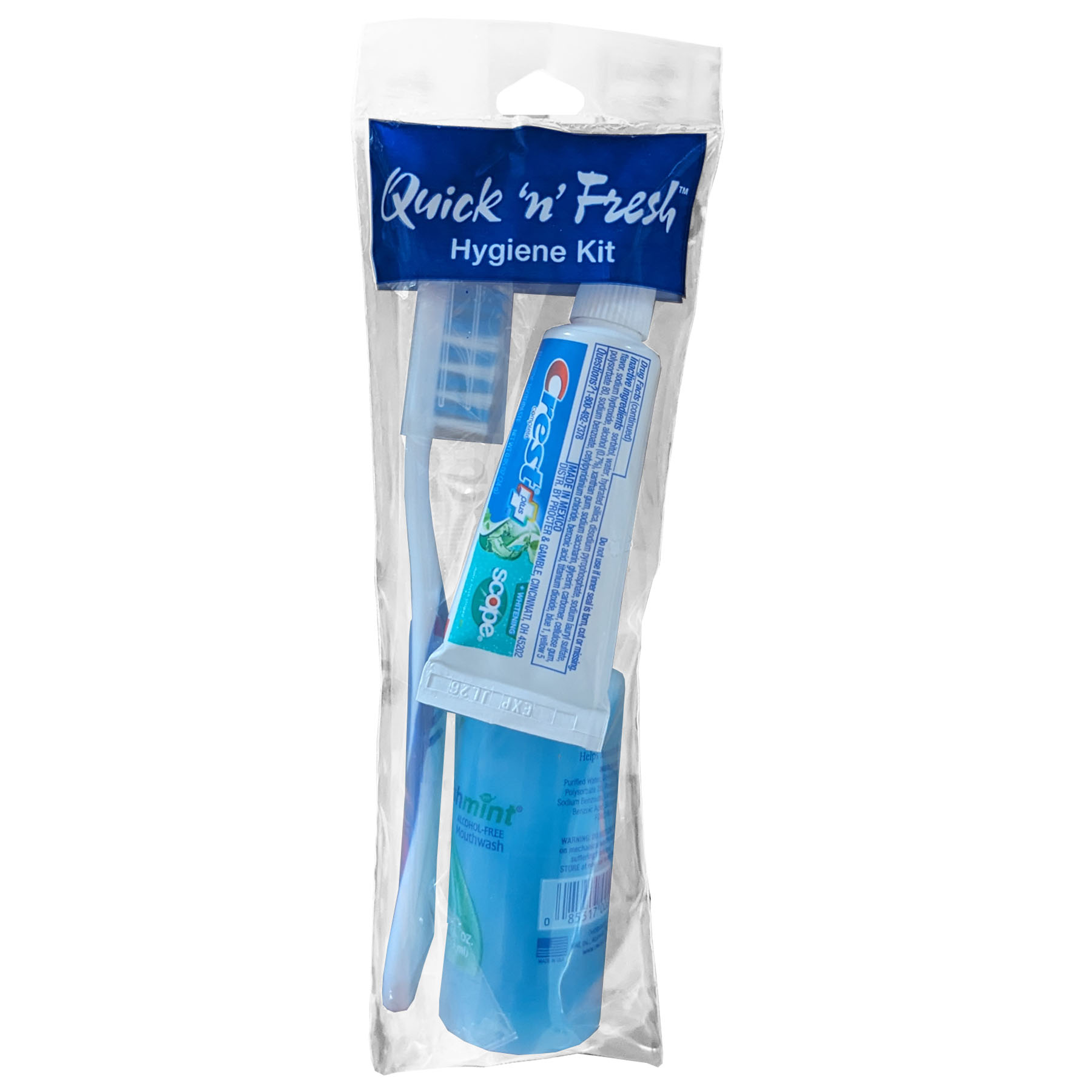 {0}TBRUSH/PASTE/MWASH KIT;sell msc0501