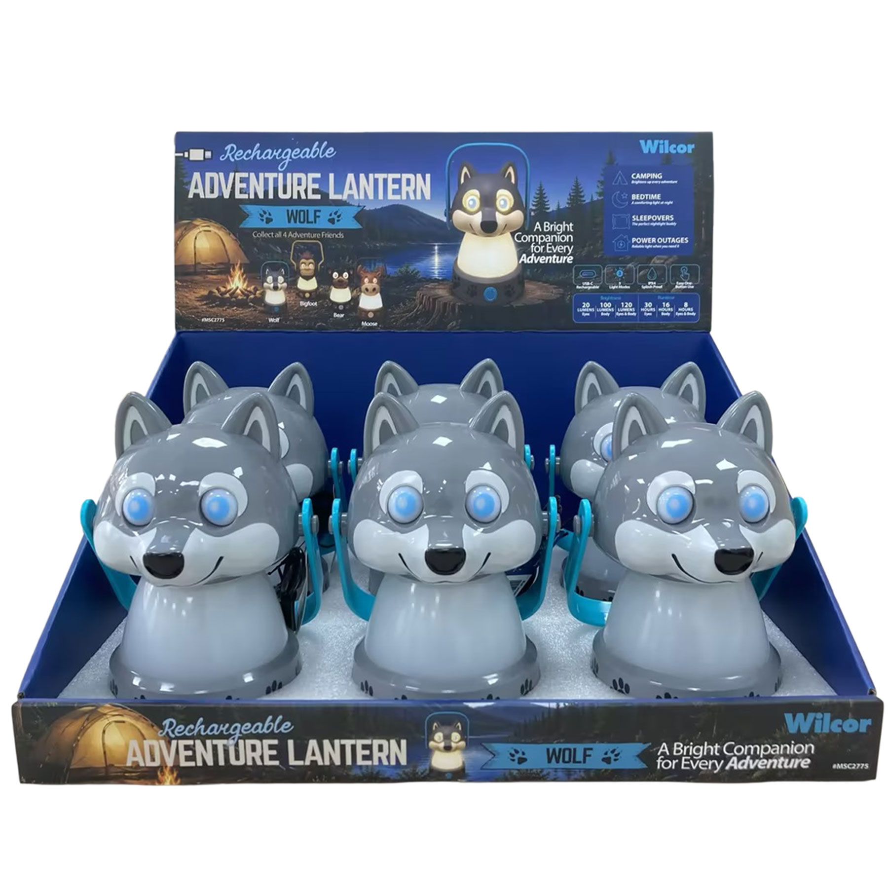 GREY WOLF CAMP LANTERN RECHARGE 6/DS