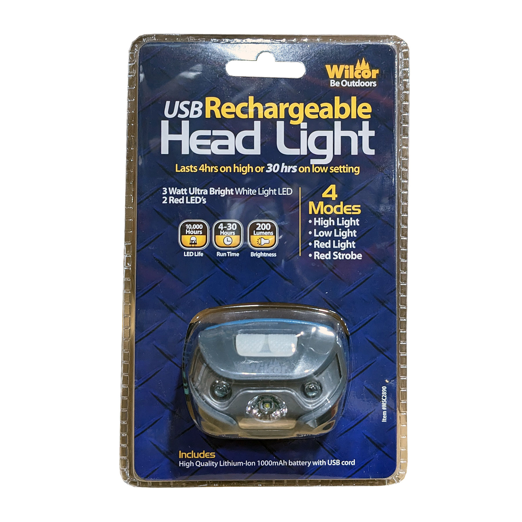 HEADLIGHT RECHARGEABLE CREE XPE