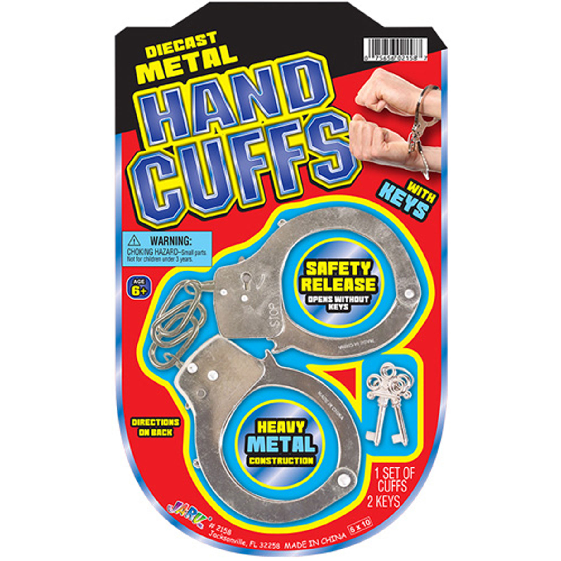 METAL HANDCUFFS CARDED