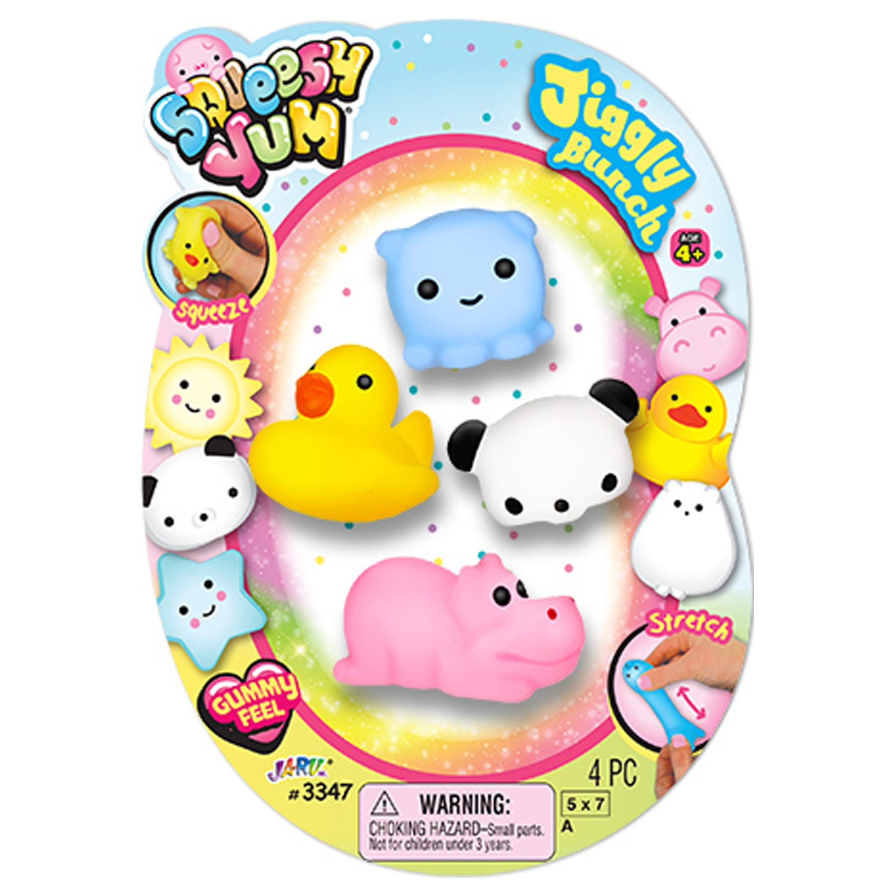 Glow In The Dark Squishy Pals Pack Jiggly Pals NEW Squishy fun AGES 4 AND  UP
