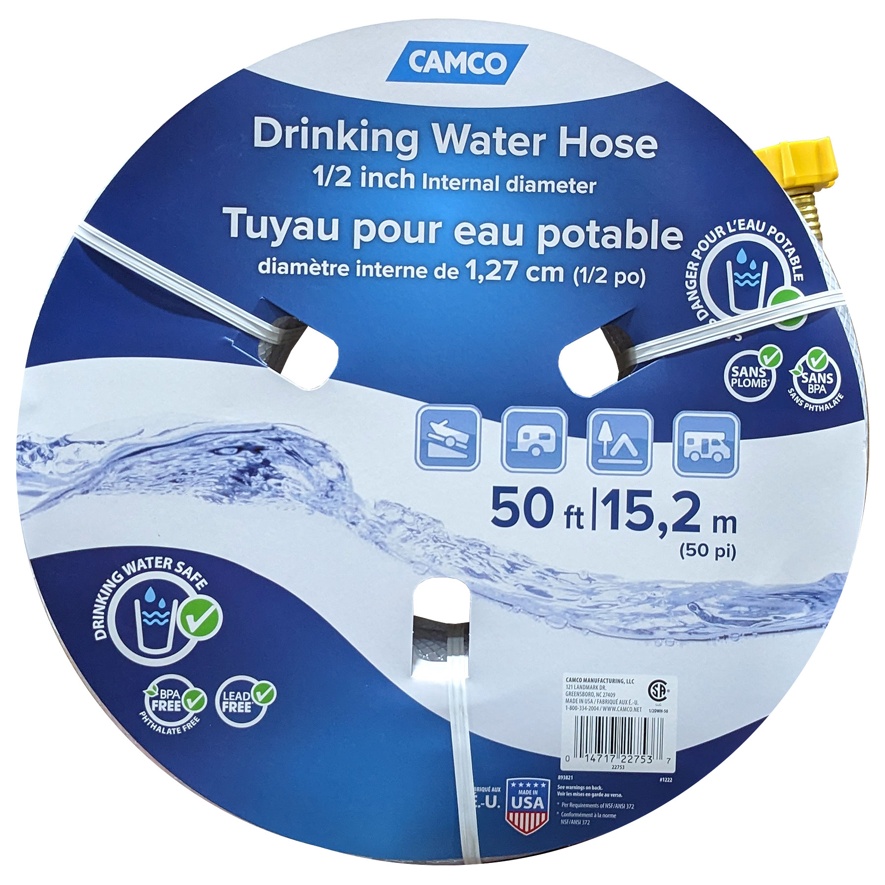 DRINKING WATER HOSE 50'