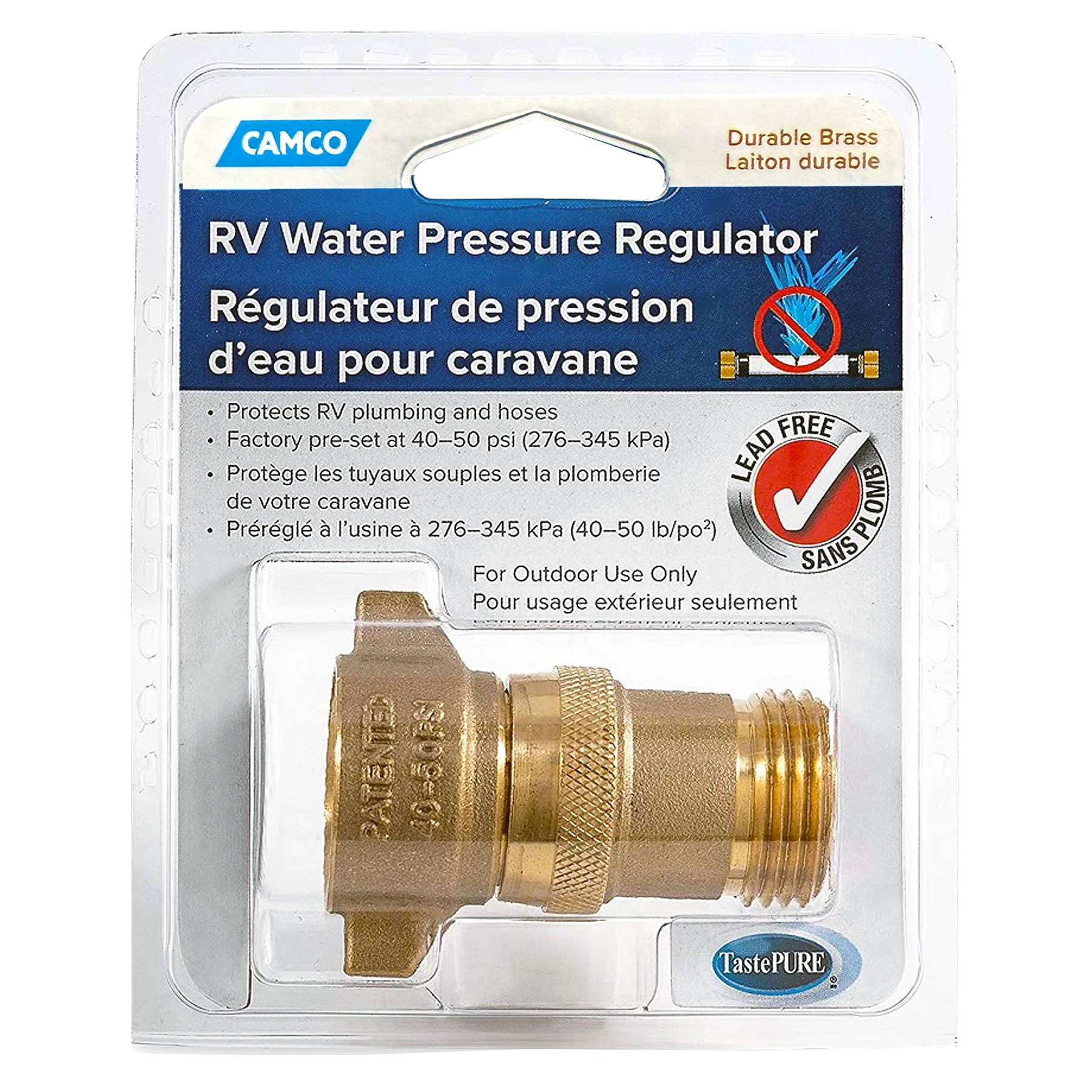 RV WATER PRESSURE REGULATOR BRASS