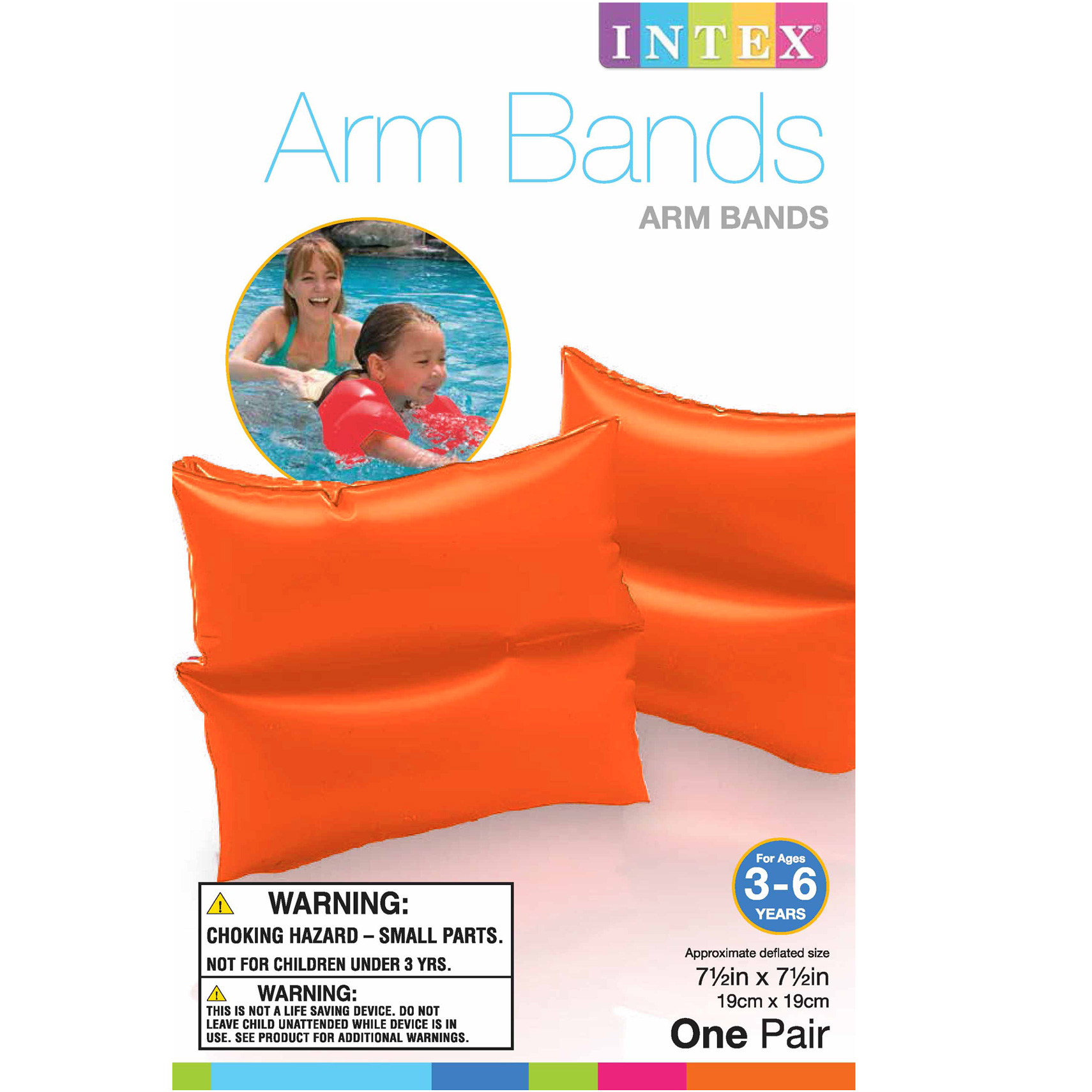 ARM BANDS AGES 3-6 ORANGE