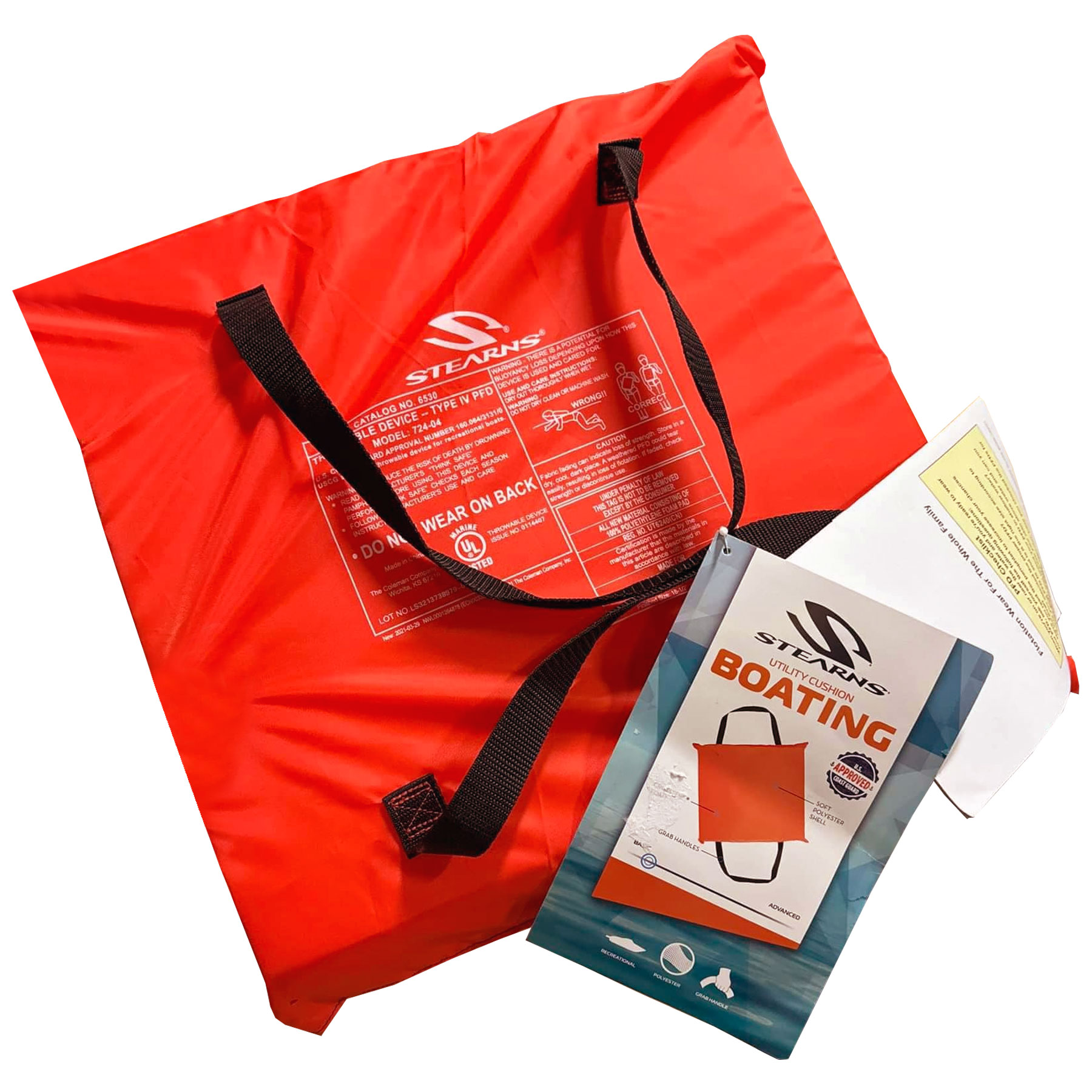 BOAT CUSHION NYLON/PE ORANGE