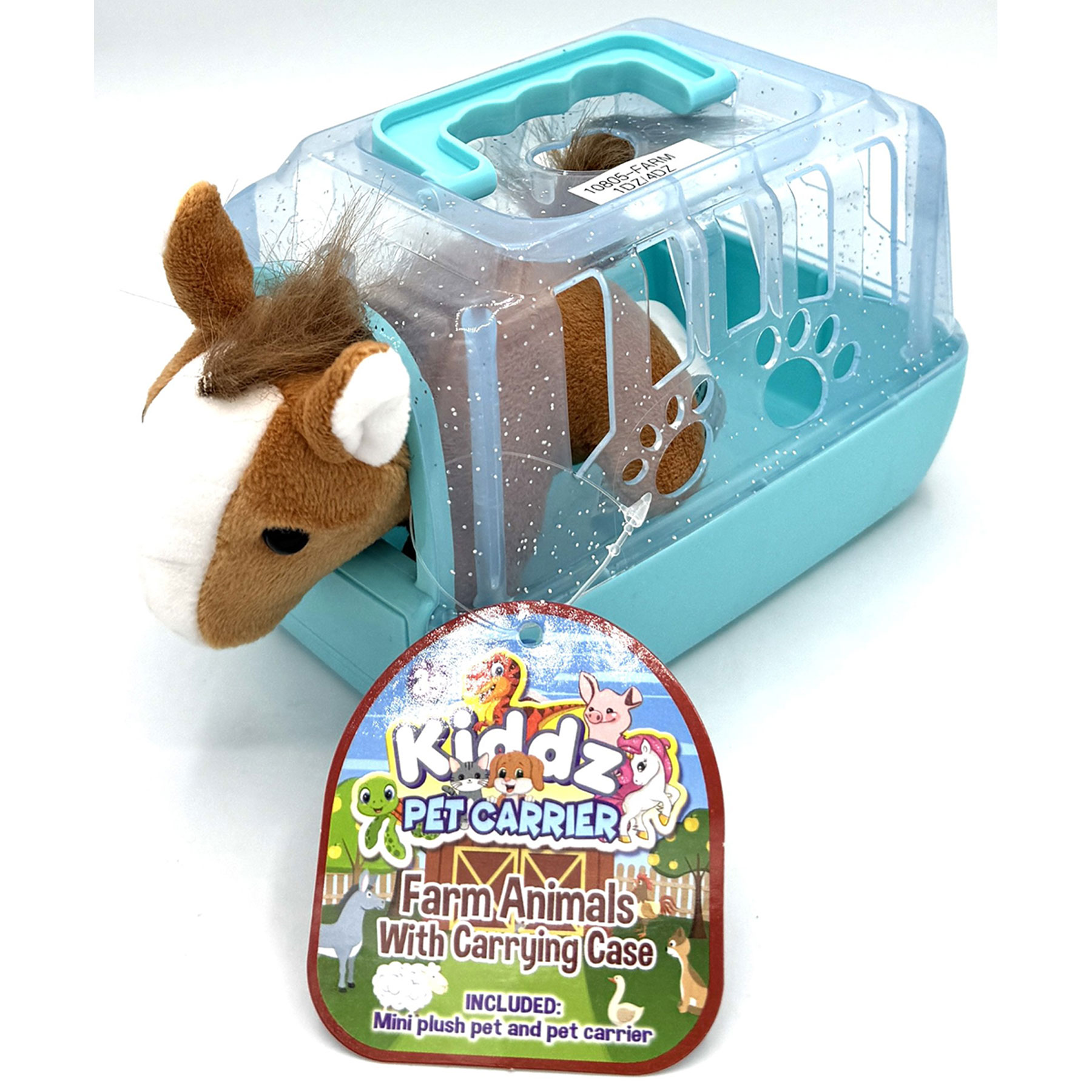 MINI FARM ANIMALS IN CARRIER ASST